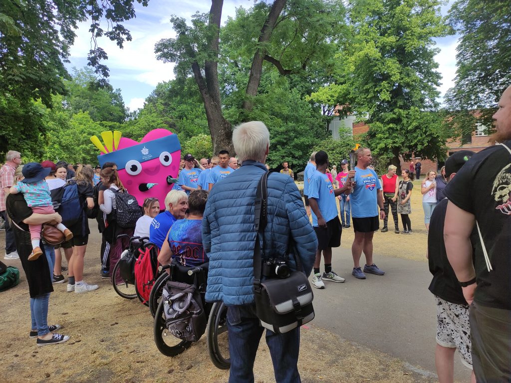 Fackellauf Stadtpark Special Olympics