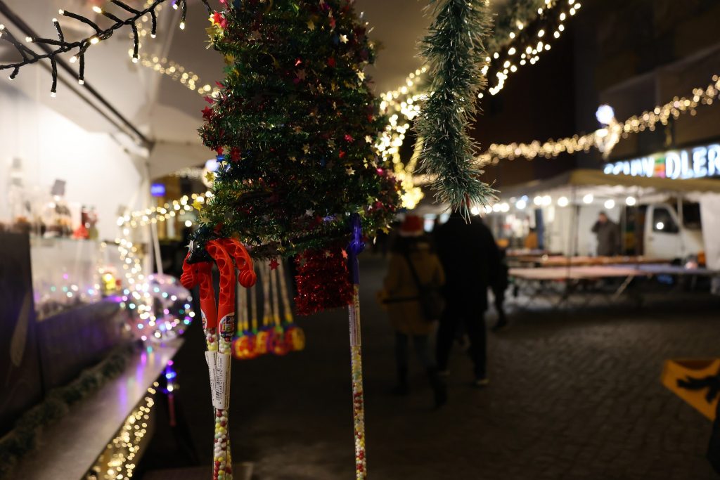 Süßigkeitenstand Weihnachtsmarkt