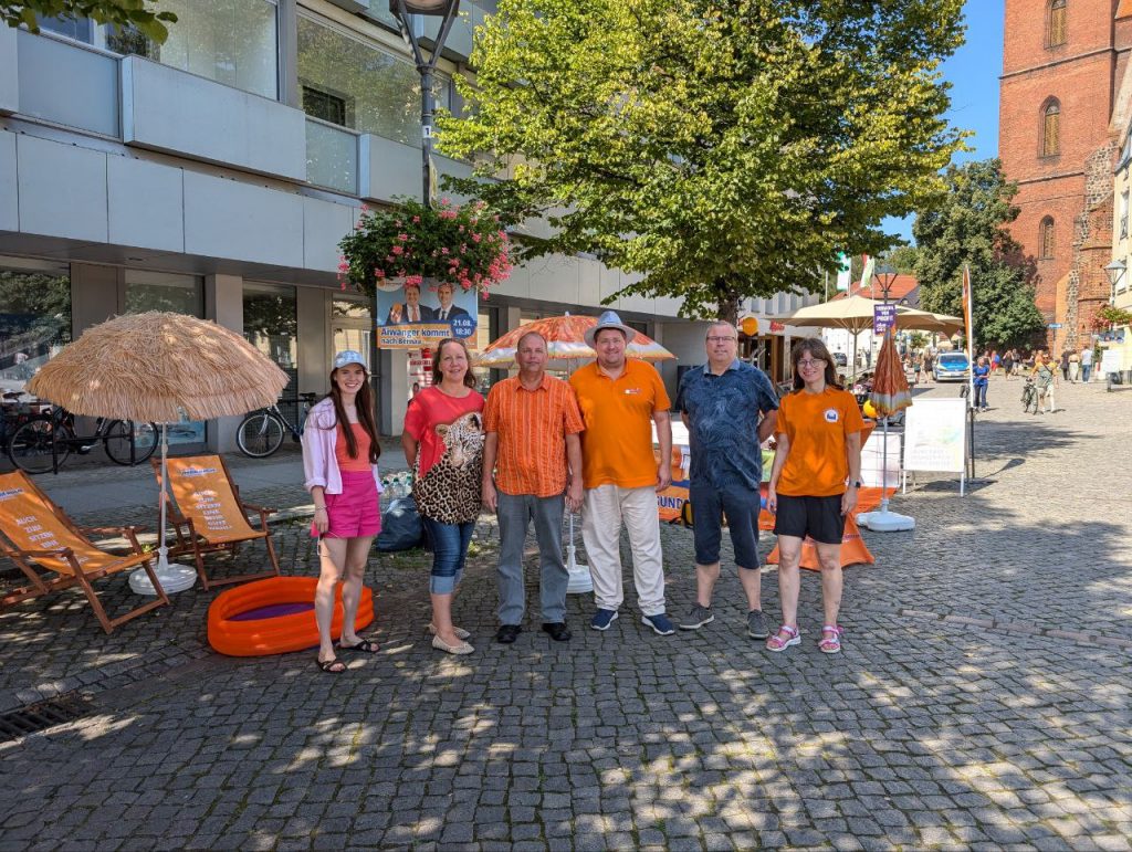 Mitglieder BVB / FREIE WÄHLER in der Bürgermeisterstraße