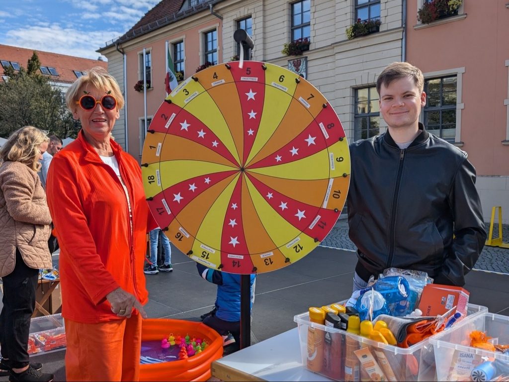 Christiane Strese, Clemens Hermann am Glücksrad